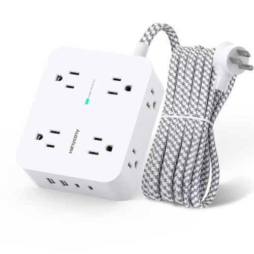 Hanycony Surge Protector Power Strip for $10 + free shipping w/ Prime