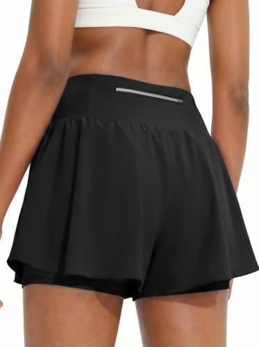 Cokqu Women's High-Waisted Athletic Shorts with Pockets: $18.28 Cokqu Women's High-Waisted Athletic Shorts with Pockets: $18.28