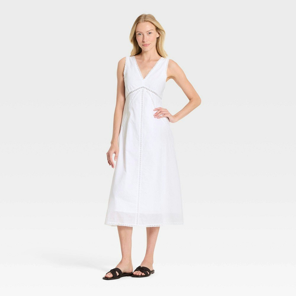 Universal Thread Women's Lace Trim Midi Slip Dress: $38 Universal Thread Women's Lace Trim Midi Slip Dress: $38