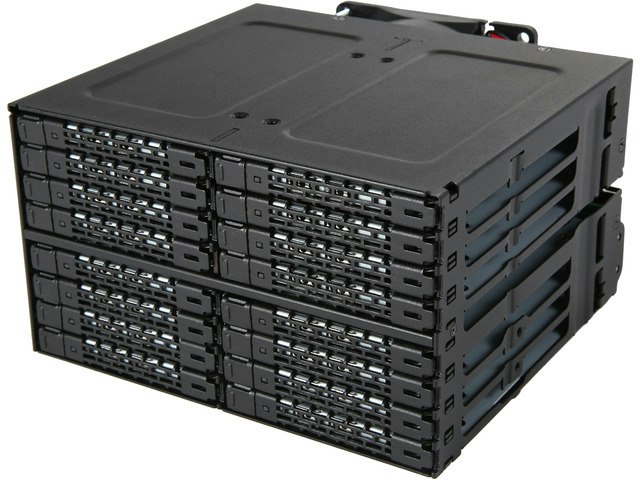 Icy Dock ToughArmor 16-Bay 2.5-Inch SAS/SATA SSD/HDD Backplane Cage: $579 Icy Dock ToughArmor 16-Bay 2.5-Inch SAS/SATA SSD/HDD Backplane Cage: $579