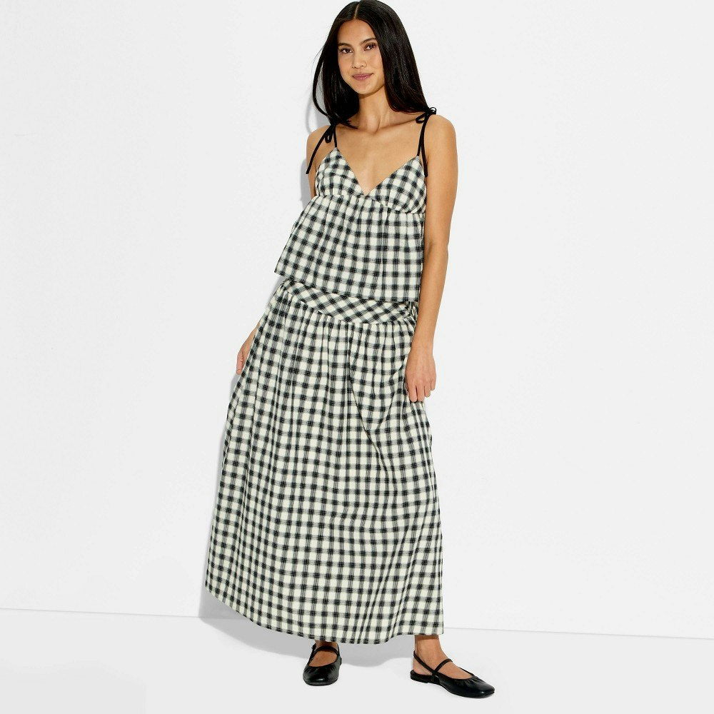 Wild Fable Women's Plaid Maxi Skirt: $21 Wild Fable Women's Plaid Maxi Skirt: $21
