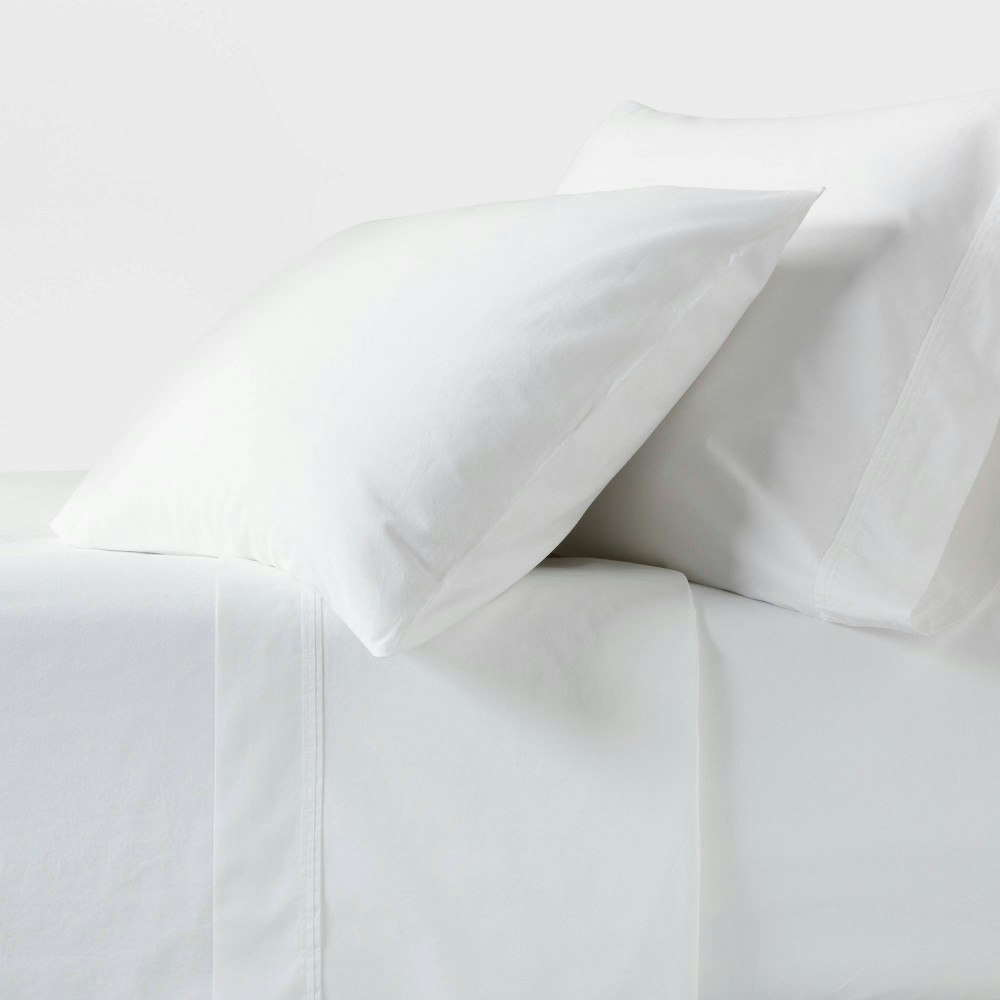 Threshold Organic Percale Twin/Twin XL Sheet Set: $45 Threshold Organic Percale Twin/Twin XL Sheet Set: $45