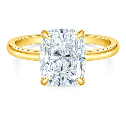 Zuyaeui 4-Carat Cushion Cut Engagement Ring: $19.99 Zuyaeui 4-Carat Cushion Cut Engagement Ring: $19.99