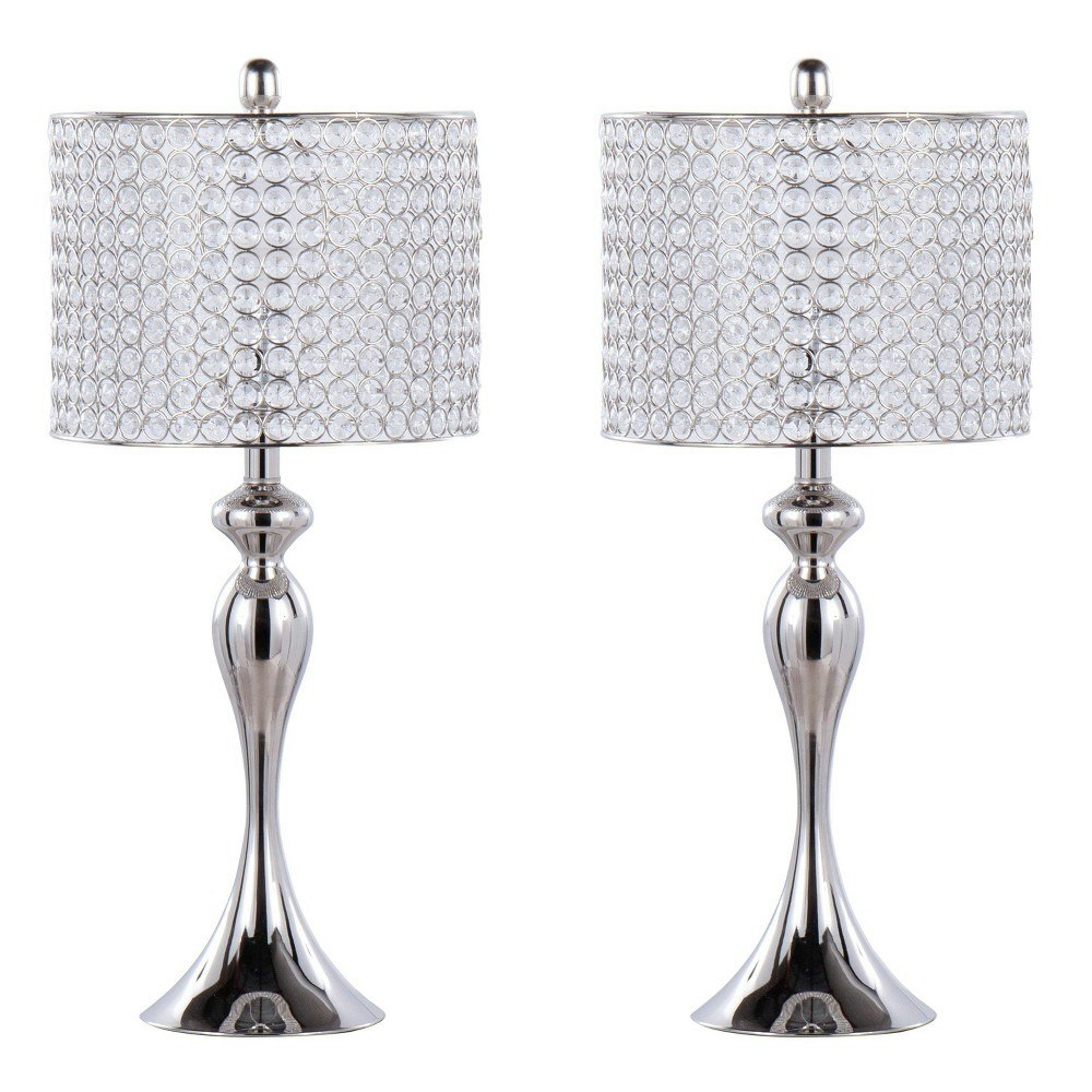 LumiSource Ashland 27-Inch Crystal Table Lamp 2-Pack: $303.99