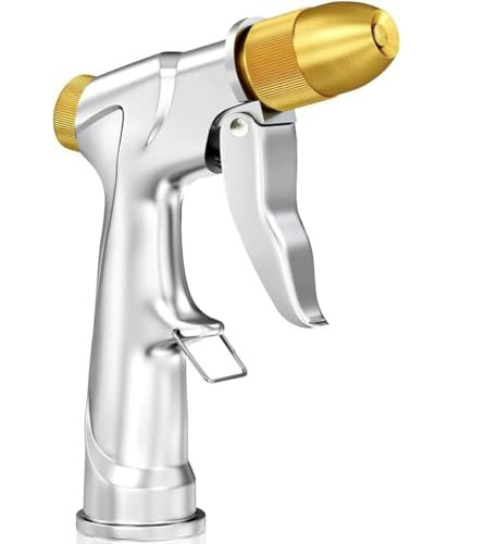 Esow Heavy Duty Brass Pistol Grip Garden Hose Nozzle: $18.53 Esow Heavy Duty Brass Pistol Grip Garden Hose Nozzle: $18.53