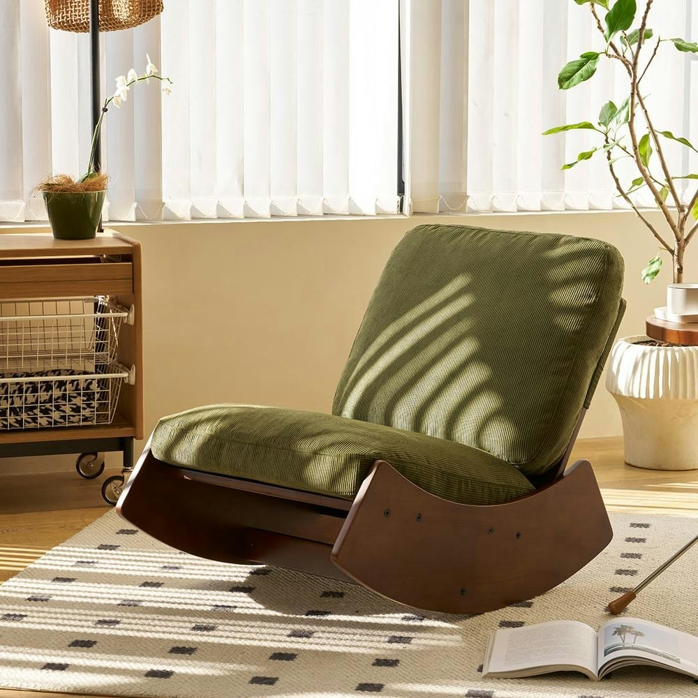 Solid Wood Glider Rocking Chair: $339 Solid Wood Glider Rocking Chair: $339