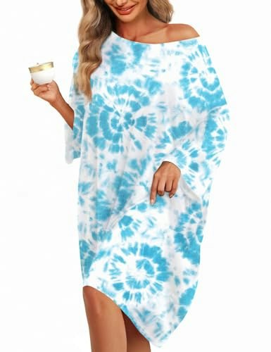 Kfubuo Women's Oversized Pajama Sleep Shirt: $19.19 Kfubuo Women's Oversized Pajama Sleep Shirt: $19.19