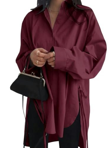 Vnira Women's Oversized Button-Down Shirt: $29.74 Vnira Women's Oversized Button-Down Shirt: $29.74