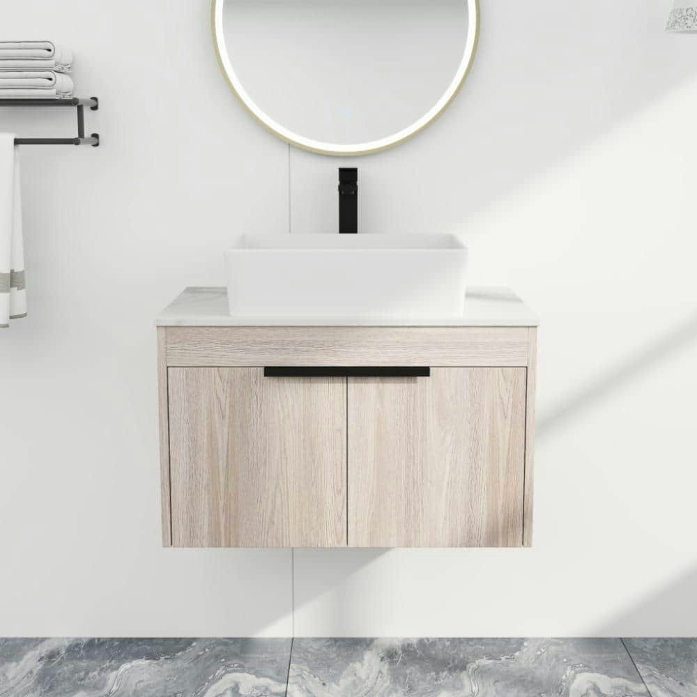 30-Inch Wall-Mounted Single Bath Vanity with Sink: $478.52 30-Inch Wall-Mounted Single Bath Vanity with Sink: $478.52