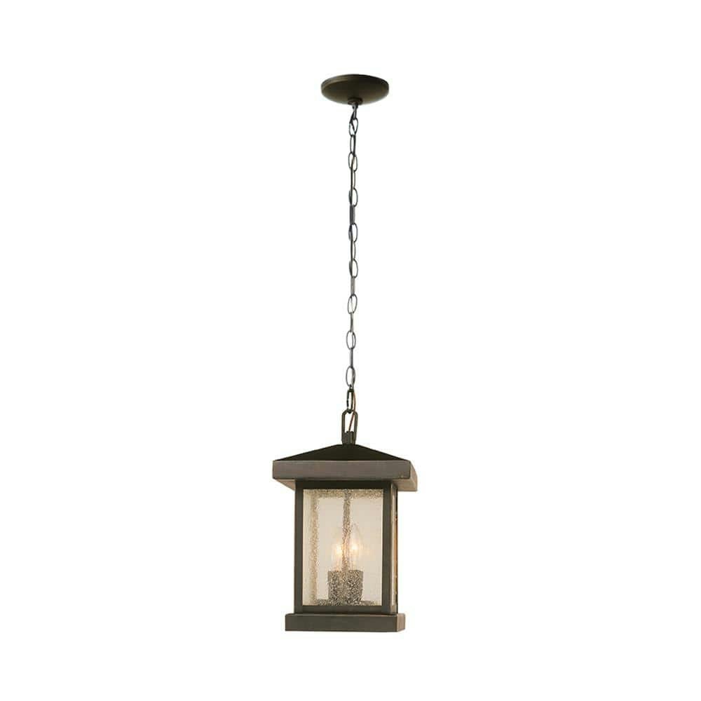 Santa Cruz 2-Light Weathered Bronze Outdoor Pendant Light: $45.46 Santa Cruz 2-Light Weathered Bronze Outdoor Pendant Light: $45.46