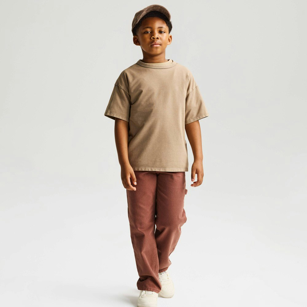 Cat & Jack Boys' Short Sleeve Oversized Heavyweight Washed T-Shirt: $10 Cat & Jack Boys' Short Sleeve Oversized Heavyweight Washed T-Shirt: $10