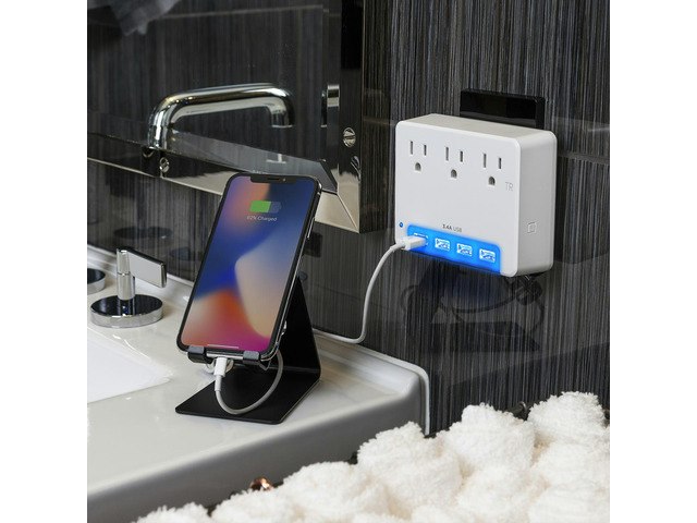 CyberPower Professional 3-Outlet Surge Protector with 4 USB Ports: $28.41