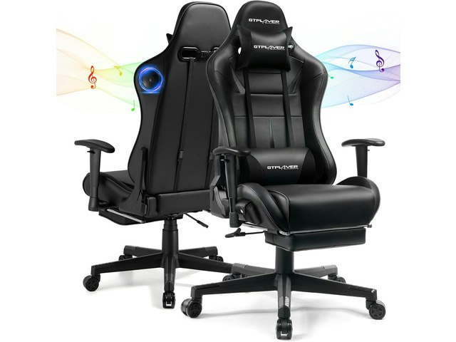 GTPlayer Ergonomic Gaming Chair with Speakers and Footrest: $222.40 GTPlayer Ergonomic Gaming Chair with Speakers and Footrest: $222.40