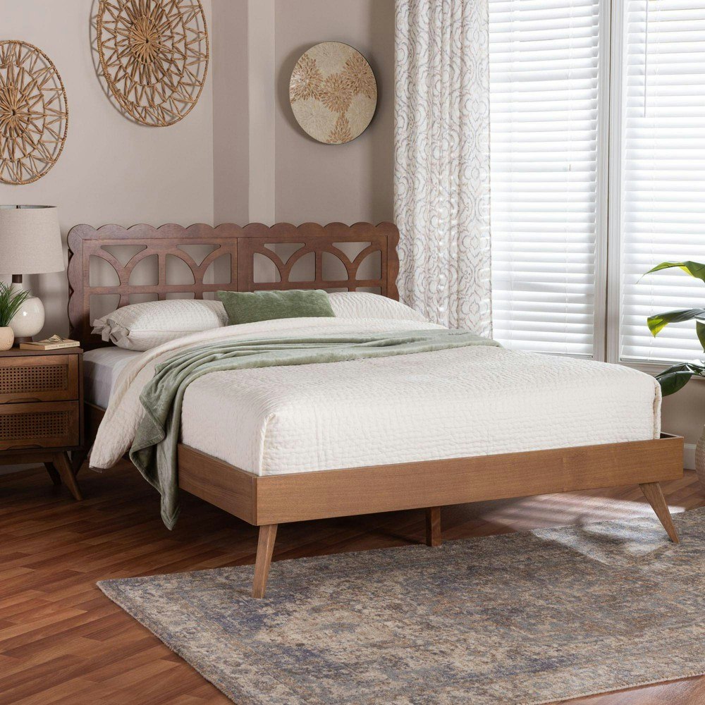Baxton Studio Shukura Queen Platform Bed: $549.99