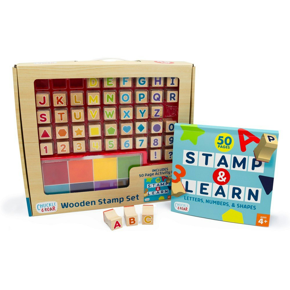 Chuckle & Roar 48-Piece Wooden Stamp Set: $19.99 Chuckle & Roar 48-Piece Wooden Stamp Set: $19.99