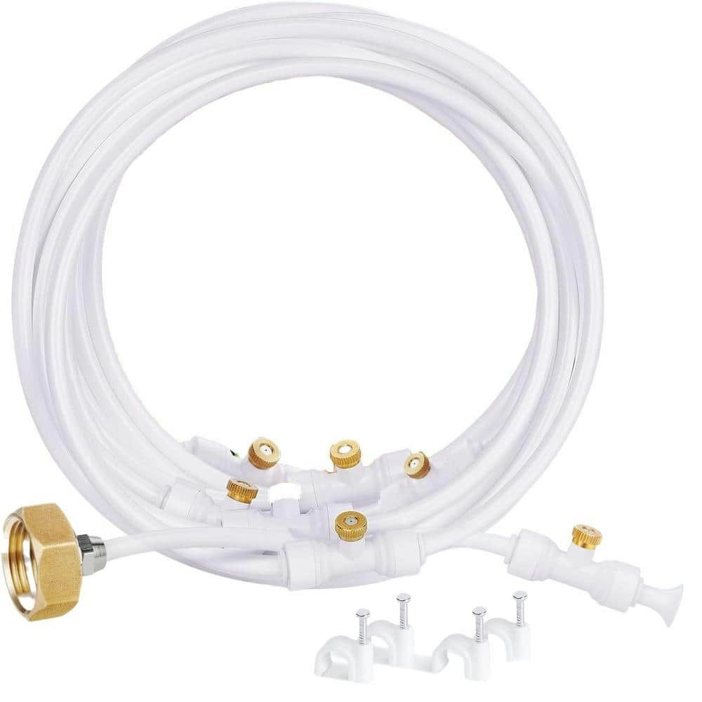 59-Foot Misting Cooling System with 16 Brass Nozzles: $128 59-Foot Misting Cooling System with 16 Brass Nozzles: $128