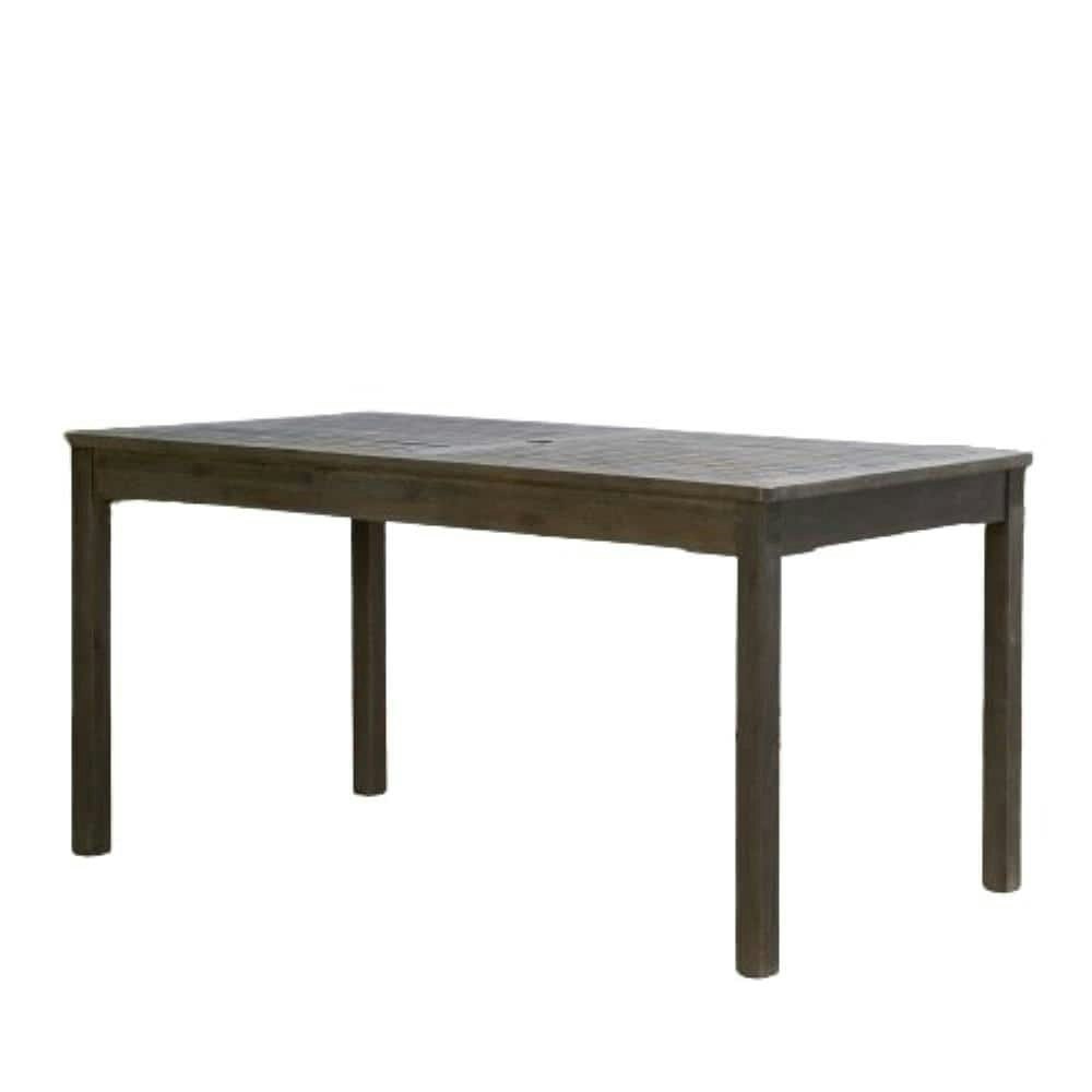 Modern Renaissance Rectangular Hand-Scraped Teak Outdoor Dining Table: $358 Modern Renaissance Rectangular Hand-Scraped Teak Outdoor Dining Table: $358