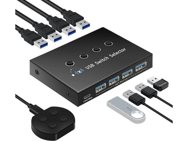 4-Port USB 3.0 Switch: $52.99