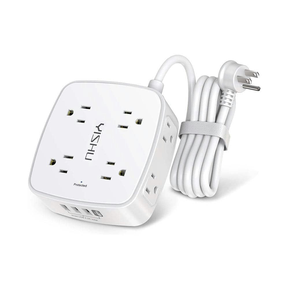 8-Outlet Surge Protector Extension Cord with 3 USB-A and 1 USB-C Ports: $57.31 8-Outlet Surge Protector Extension Cord with 3 USB-A and 1 USB-C Ports: $57.31