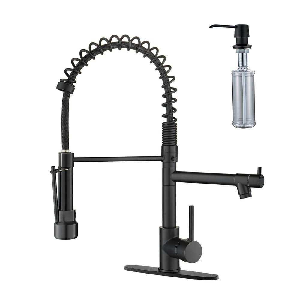 Single Handle Pull Out Kitchen Faucet and Soap Dispenser Set: $156.08 Single Handle Pull Out Kitchen Faucet and Soap Dispenser Set: $156.08