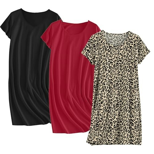 Ekouaer Cotton Sleepshirt 3-Pack: $27.54 Ekouaer Cotton Sleepshirt 3-Pack: $27.54