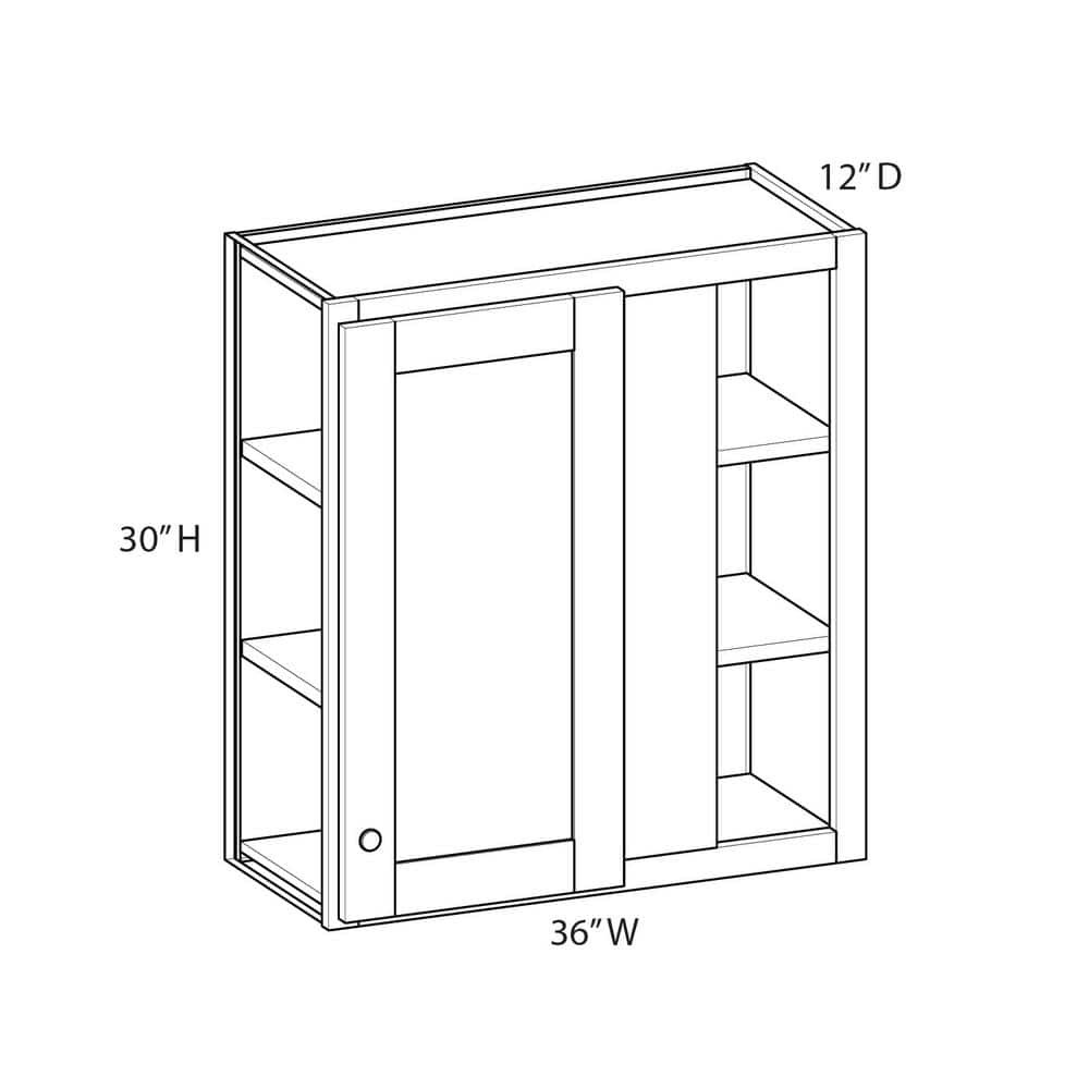 Charlotte 36"W x 30"H x 12"D Bordeaux Plywood Corner Blind Wall Cabinet: $407.94 Charlotte 36"W x 30"H x 12"D Bordeaux Plywood Corner Blind Wall Cabinet: $407.94