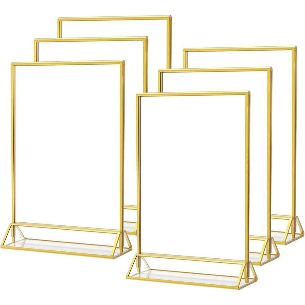 4x6 Gold Acrylic Sign Holder 6-Pack: $55.47 4x6 Gold Acrylic Sign Holder 6-Pack: $55.47
