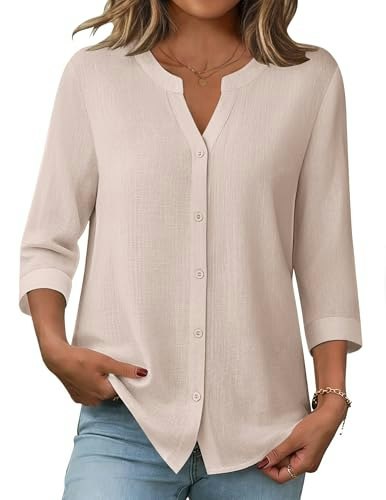 Zeagoo Women's Cotton Button Down Gauze Shirt: $14.98 Zeagoo Women's Cotton Button Down Gauze Shirt: $14.98