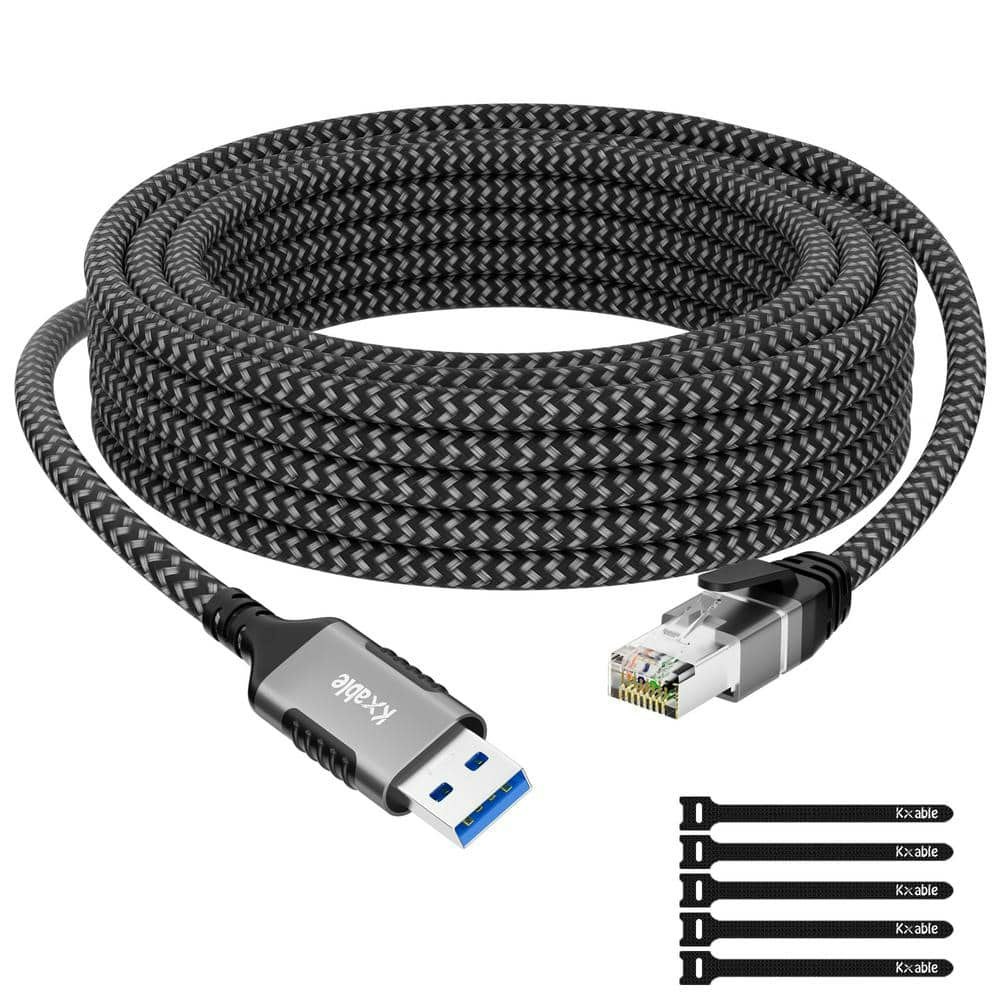8-Foot USB-A 3.0 to RJ45 Gigabit Ethernet Adapter: $68.26 8-Foot USB-A 3.0 to RJ45 Gigabit Ethernet Adapter: $68.26