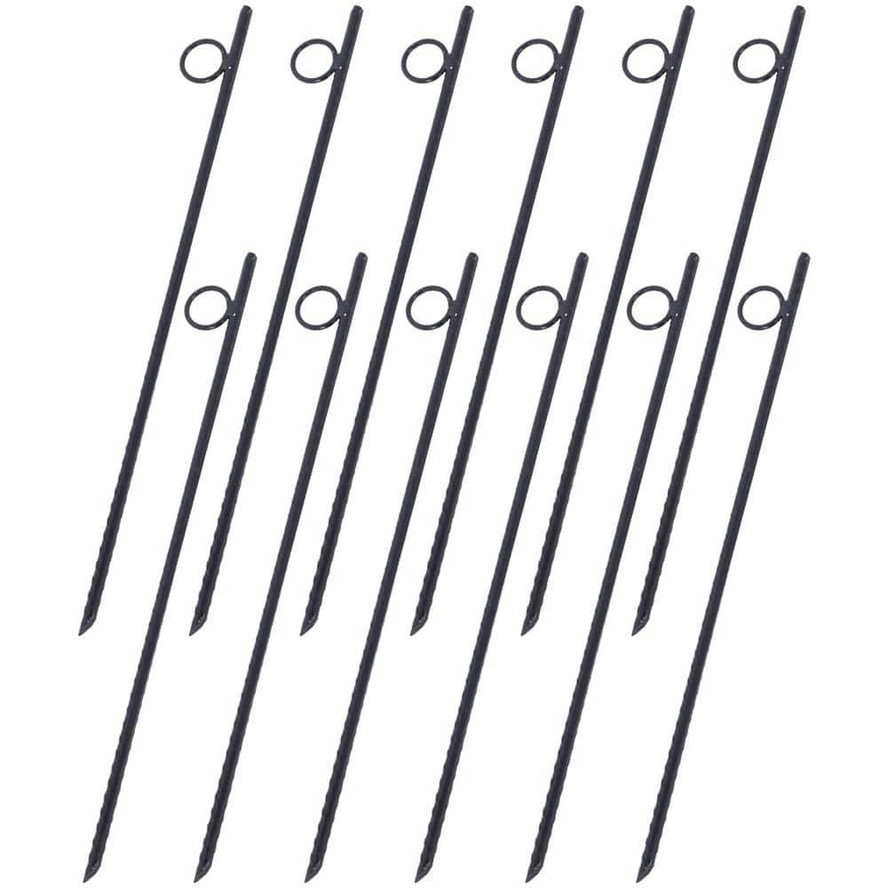 3/8" x 18" Steel Tent Canopy Stakes 12-Pack: $35.04 3/8" x 18" Steel Tent Canopy Stakes 12-Pack: $35.04