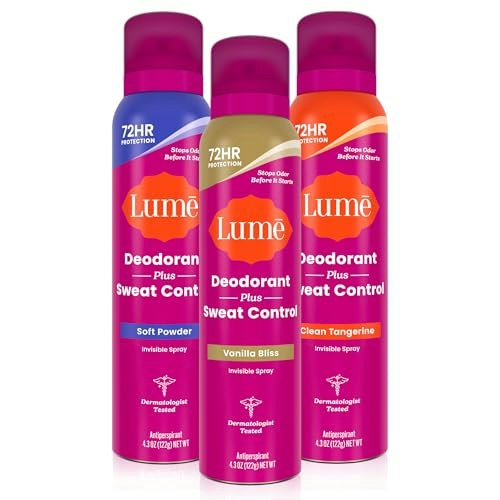 Lume Sweat Control Deodorant Spray 3-Pack: $31.99 Lume Sweat Control Deodorant Spray 3-Pack: $31.99