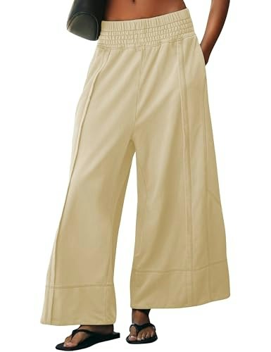 Taqcux Women's Wide Leg Cotton Sweatpants: $33.98 Taqcux Women's Wide Leg Cotton Sweatpants: $33.98