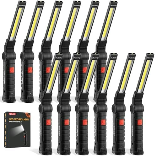 Ruboliy Magnetic Rechargeable LED Work Light 12-Pack: $69.97 Ruboliy Magnetic Rechargeable LED Work Light 12-Pack: $69.97