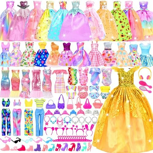 85-Piece Doll Clothes and Accessories Kit: $13.52 85-Piece Doll Clothes and Accessories Kit: $13.52