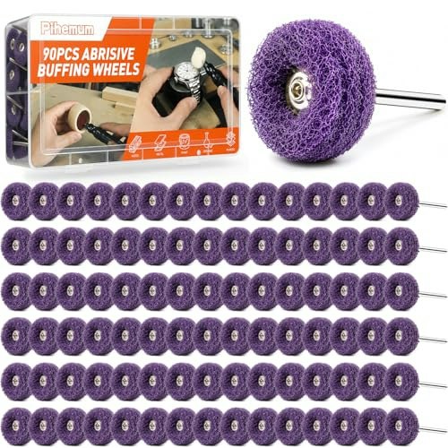 90-Piece Abrasive Buffing and Polishing Wheel Set: $16.99