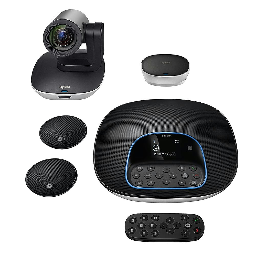 Logitech Group Videoconferencing System with Expansion Microphones: $1,399 Logitech Group Videoconferencing System with Expansion Microphones: $1,399