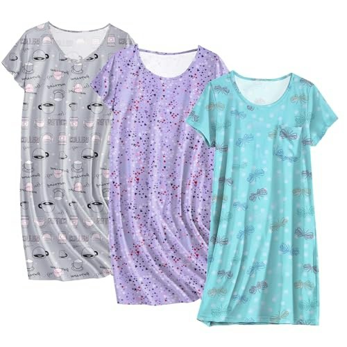 Ekouaer Cotton Sleepshirt 3-Pack: $29.99 Ekouaer Cotton Sleepshirt 3-Pack: $29.99