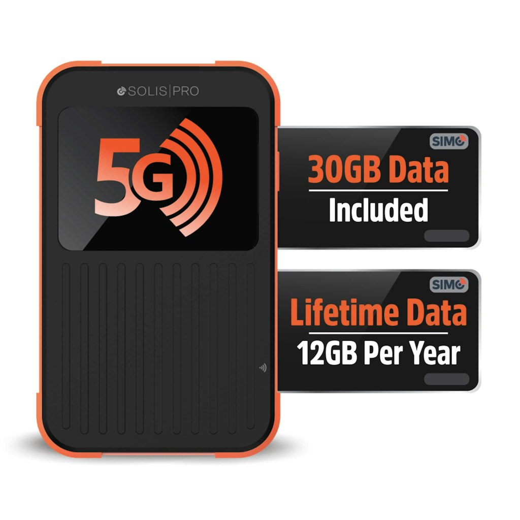 Simo Solis Pro 5G Mobile Hotspot and Power Bank: $379.99
