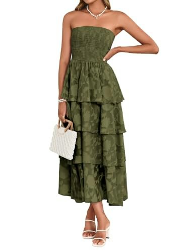 Simplee Women's Floral Strapless Maxi Dress: $45.04 Simplee Women's Floral Strapless Maxi Dress: $45.04