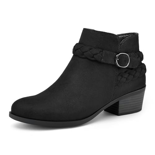 Mysoft Women's Low Chunky Heel Ankle Boots: $34.84 Mysoft Women's Low Chunky Heel Ankle Boots: $34.84