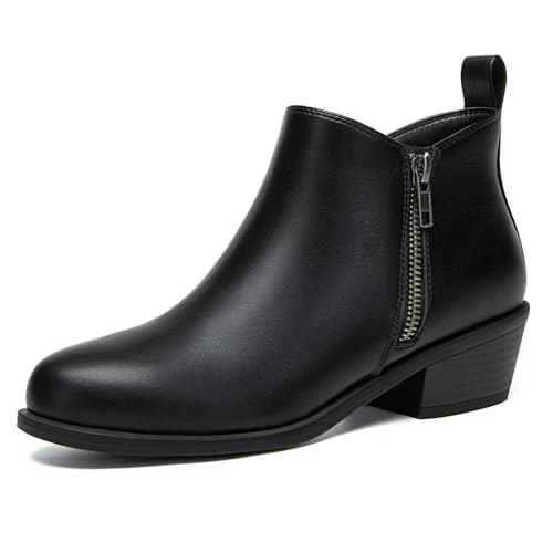 Athlefit Women's Chunky Low Heel Ankle Boots Size 8: $36.09 Athlefit Women's Chunky Low Heel Ankle Boots Size 8: $36.09