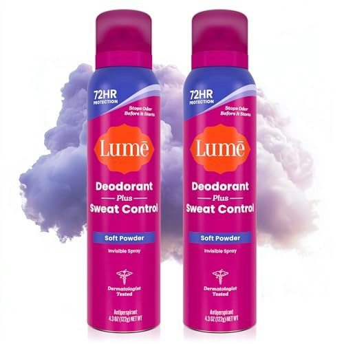 Lume Sweat Control Deodorant Spray 2-Pack: $23.98 Lume Sweat Control Deodorant Spray 2-Pack: $23.98
