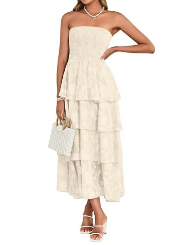 Simplee Women's Floral Strapless Maxi Dress: $42.49 Simplee Women's Floral Strapless Maxi Dress: $42.49