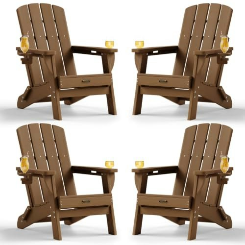 Suunyn Folding Adirondack Chairs 4-Pack: $369.99 Suunyn Folding Adirondack Chairs 4-Pack: $369.99