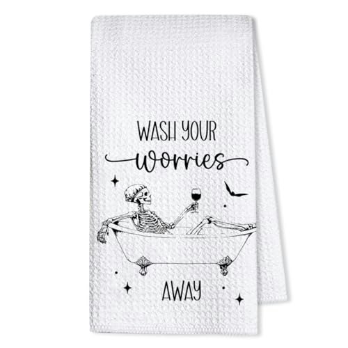 Threegoat Halloween Skull Hand Towel: $9.32 Threegoat Halloween Skull Hand Towel: $9.32
