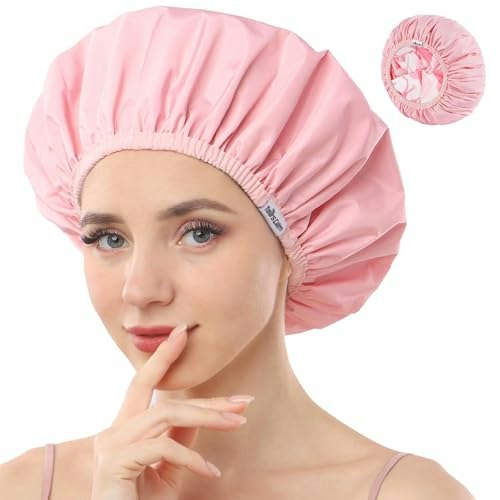 Years Calm Reusable Double-Layer Waterproof Shower Cap: $5.87 Years Calm Reusable Double-Layer Waterproof Shower Cap: $5.87