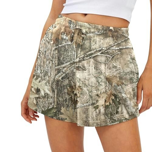 JoinQueen Women's Camo Drawstring Sweat Shorts 7-Pack: $13.99