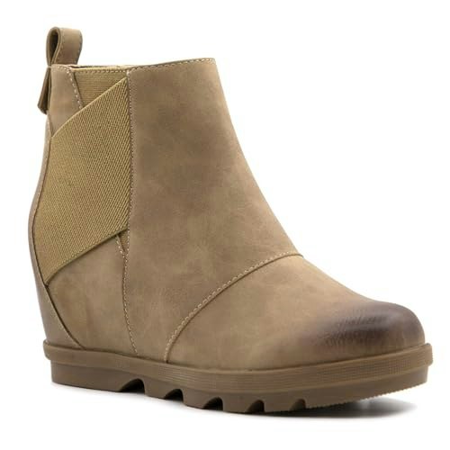 Athlefit Women's Low Hidden Wedge Ankle Booties: $39.97 Athlefit Women's Low Hidden Wedge Ankle Booties: $39.97