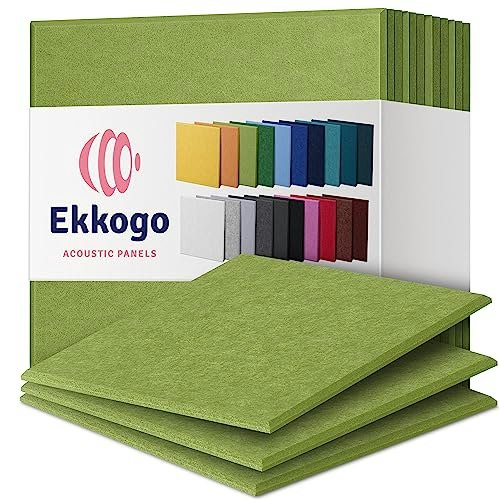 Ekkogo 12" x 12" Acoustic Panels 12-Pack: $23.79 Ekkogo 12" x 12" Acoustic Panels 12-Pack: $23.79