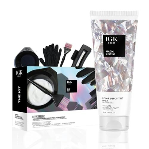 IGK Magic Storm Pale Violet Gray Hair Gloss and Color Depositing Kit: $32.90 IGK Magic Storm Pale Violet Gray Hair Gloss and Color Depositing Kit: $32.90
